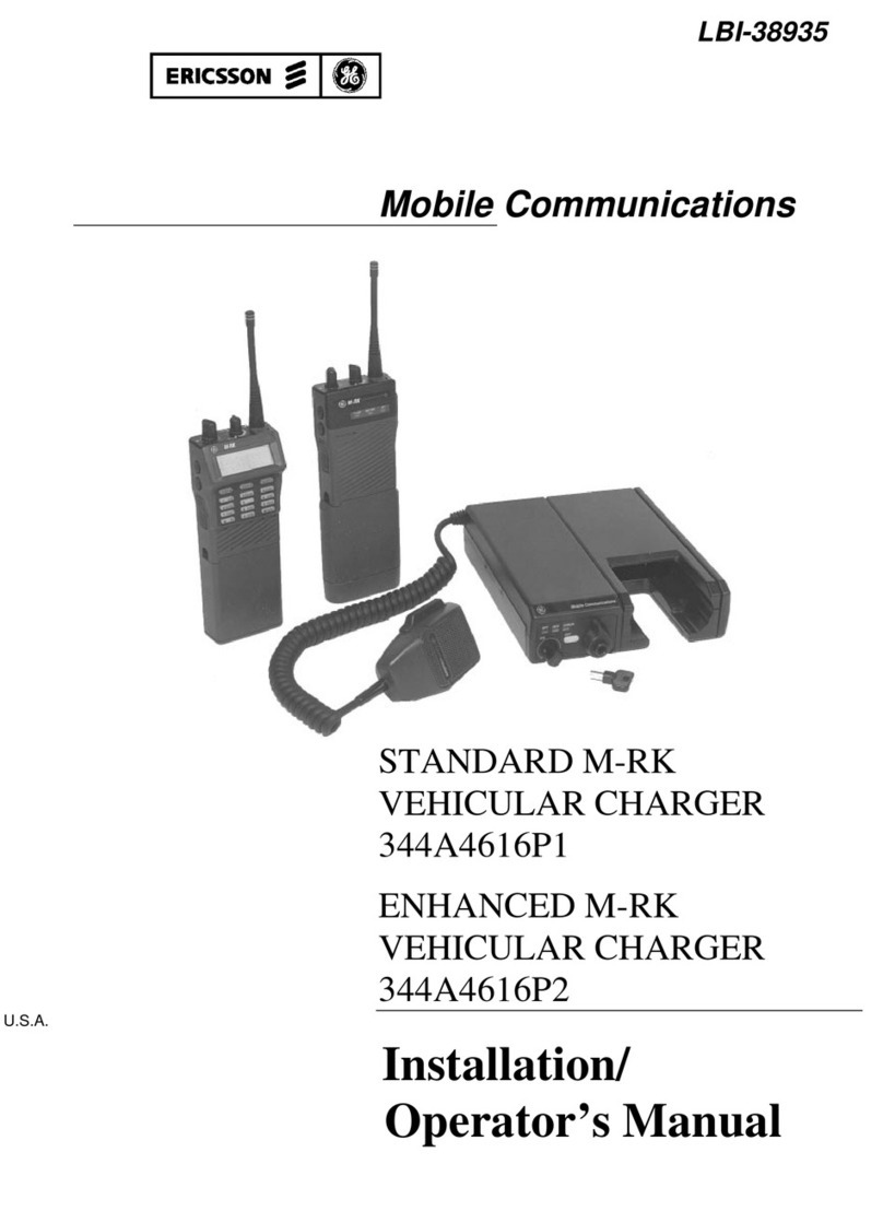 Ericsson M-RK 344A4616P1 Installation & operator's manual