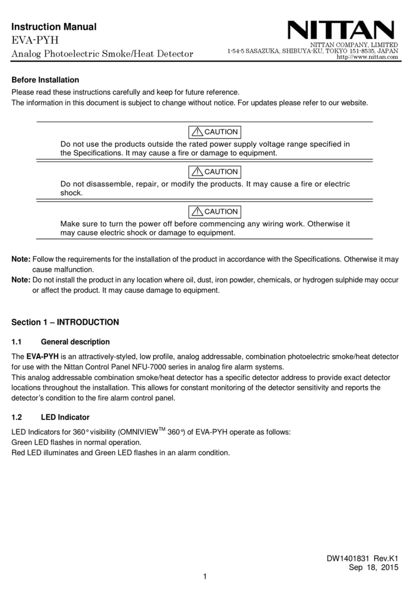 Nittan EVA-PYH instruction manual
