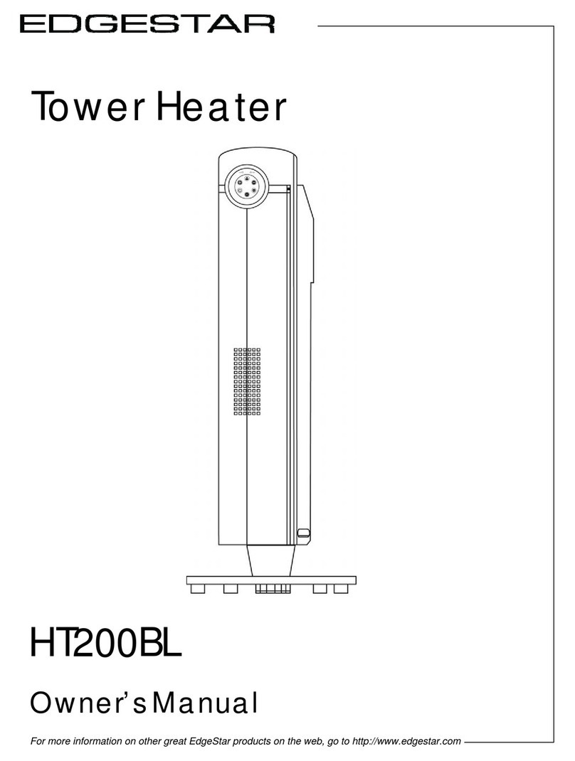EdgeStar HT200BL owner's manual