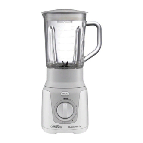 Sunbeam PB7620 MultiBlender Pro Service manual