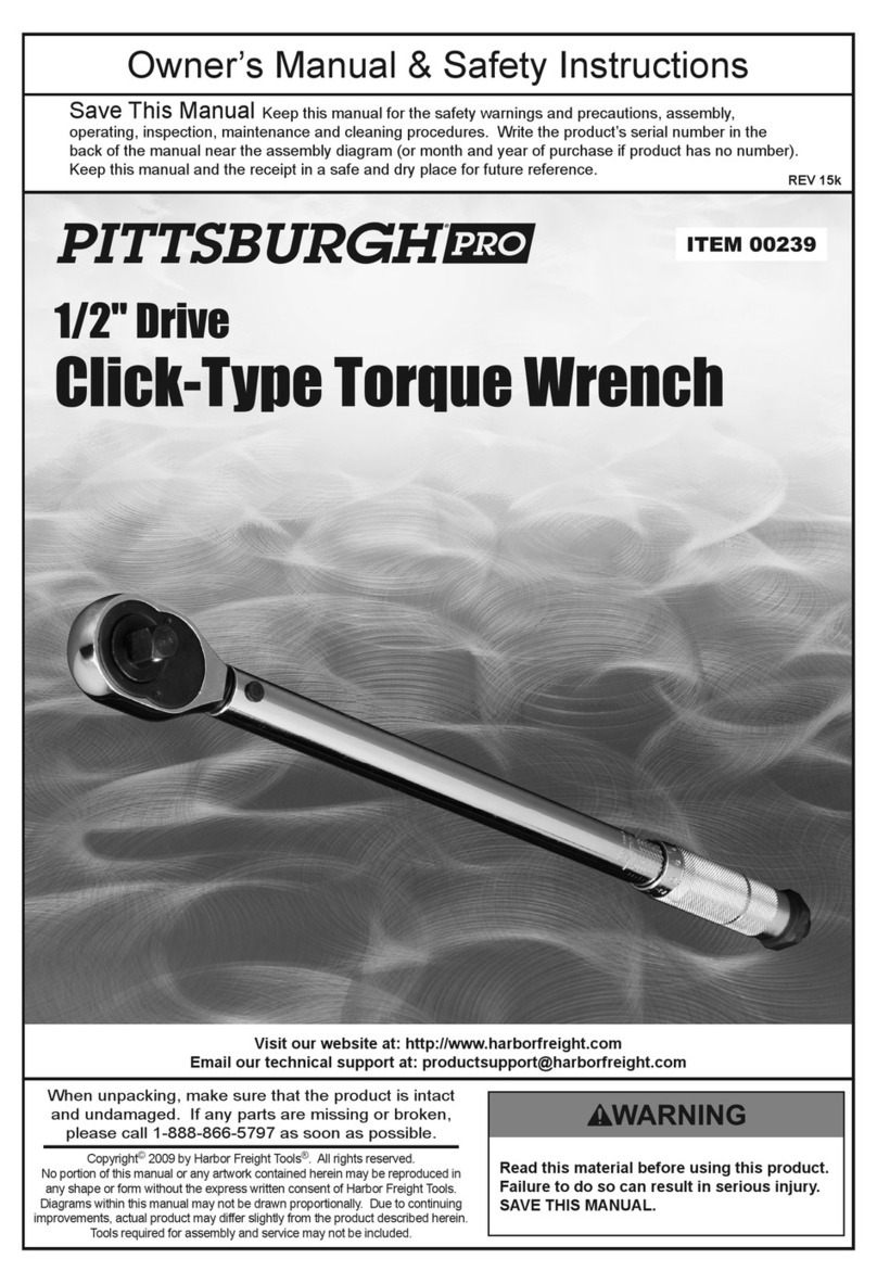 Pittsburgh PRO 00239 Owner's manual & safety instructions
