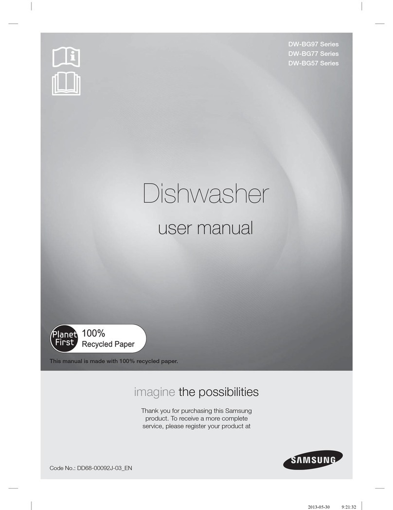 Samsung DW-BG97 Series User manual Samsung DW-BG97 Series User manual