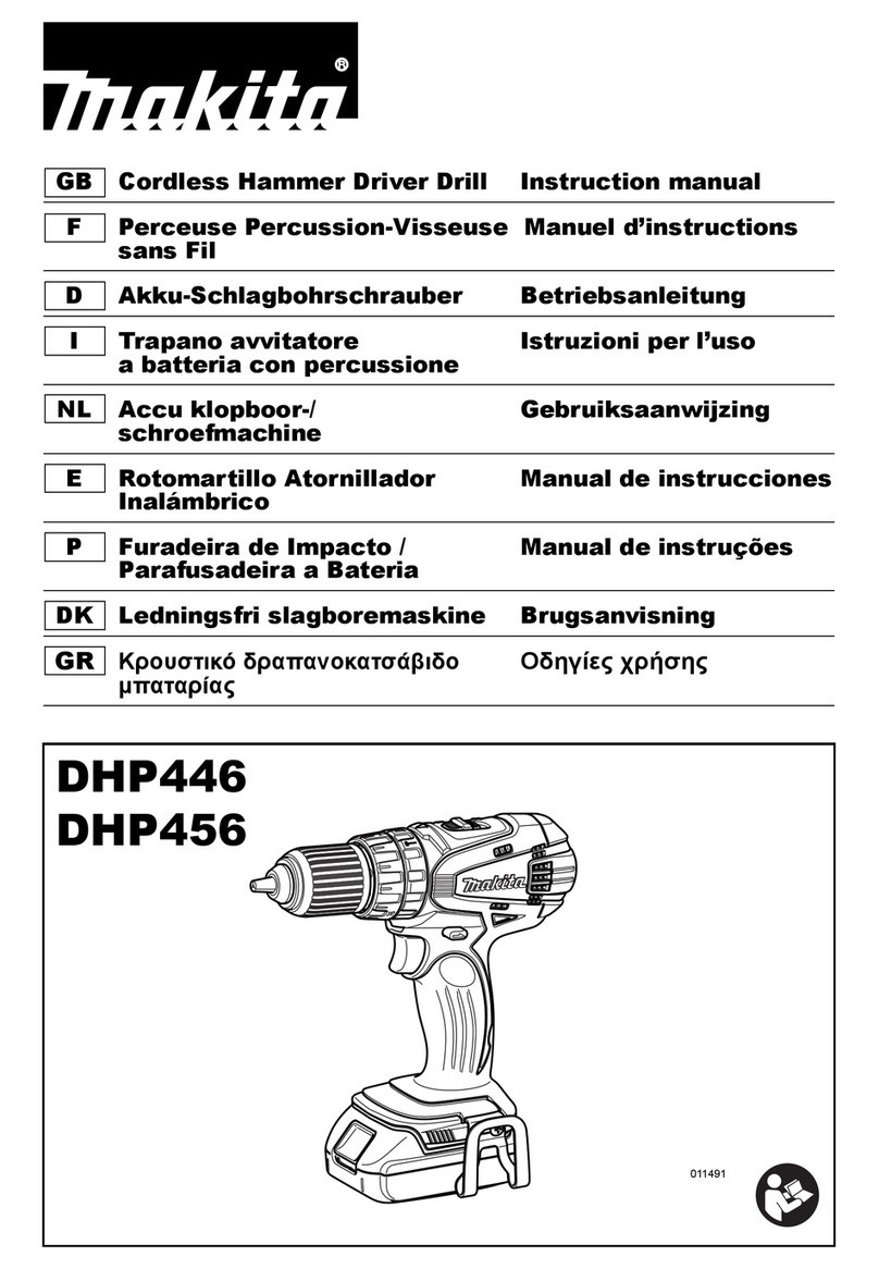 Makita DHP446 instruction manual