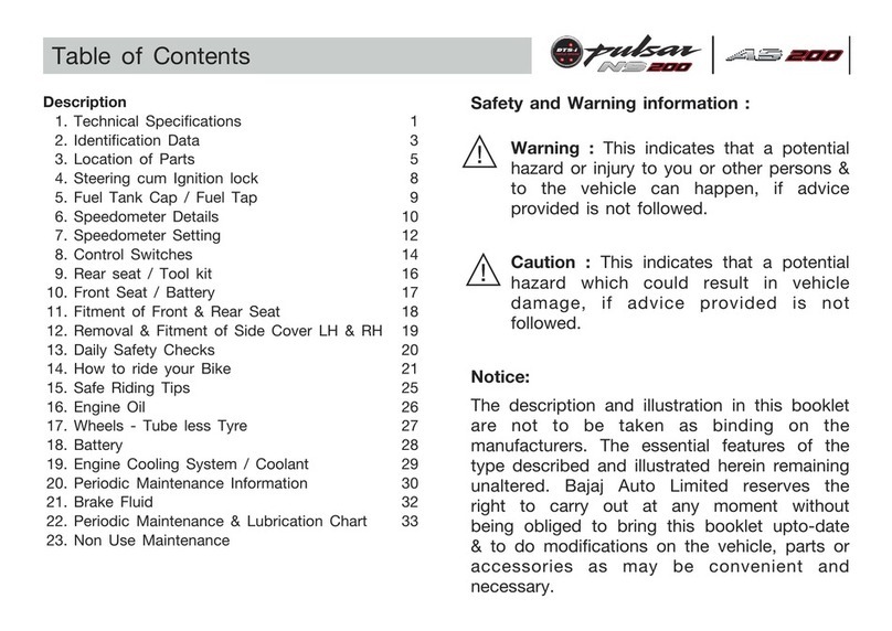 Bajaj PULSAR NS200 manual