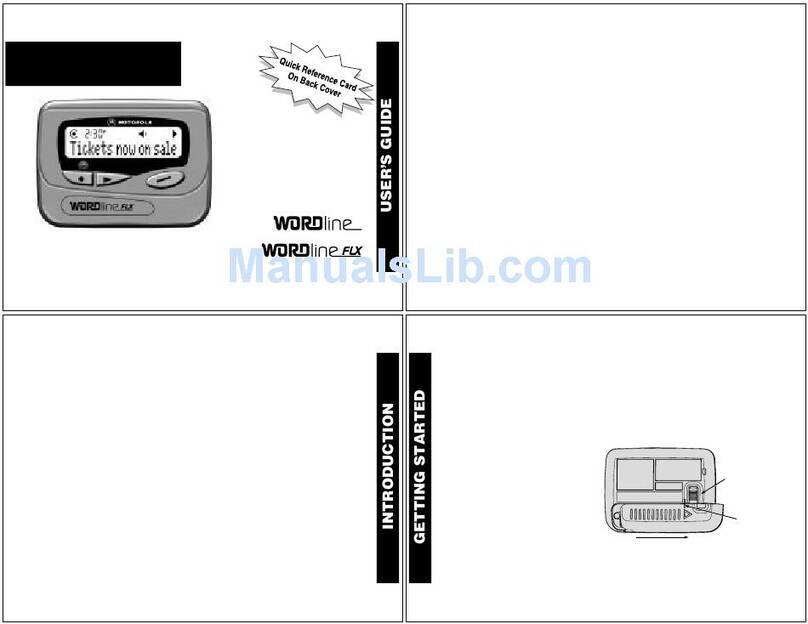 Motorola world line Reference guide