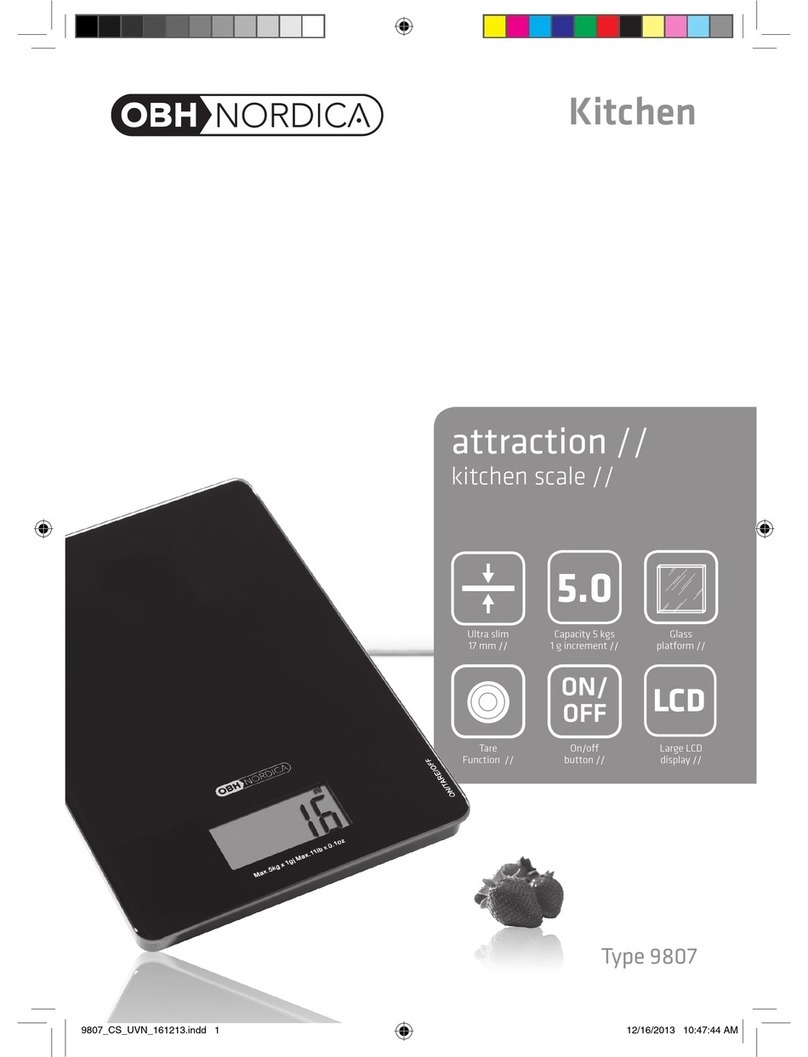 OBH Nordica Type 9807 User manual