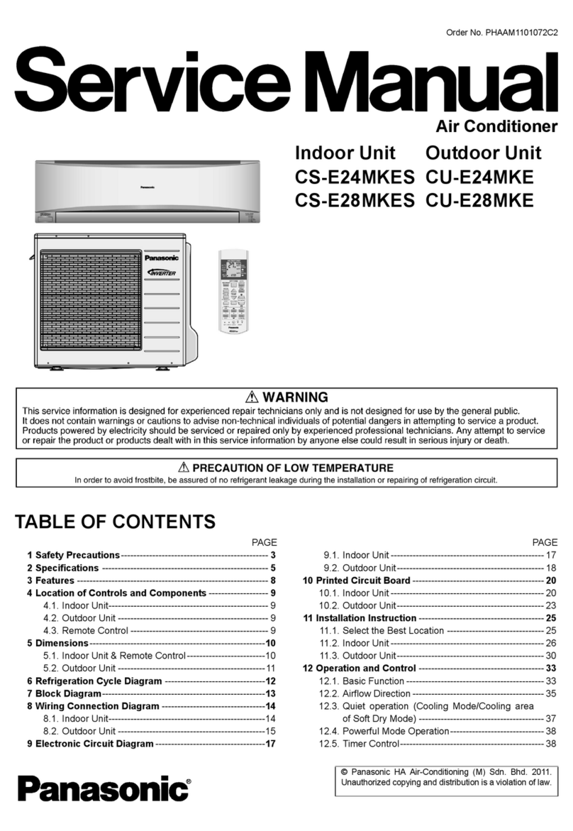 Panasonic CS-E24MKES User manual