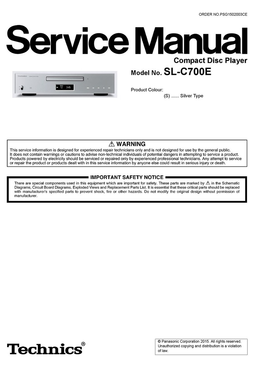 Technics SL-C700E User manual