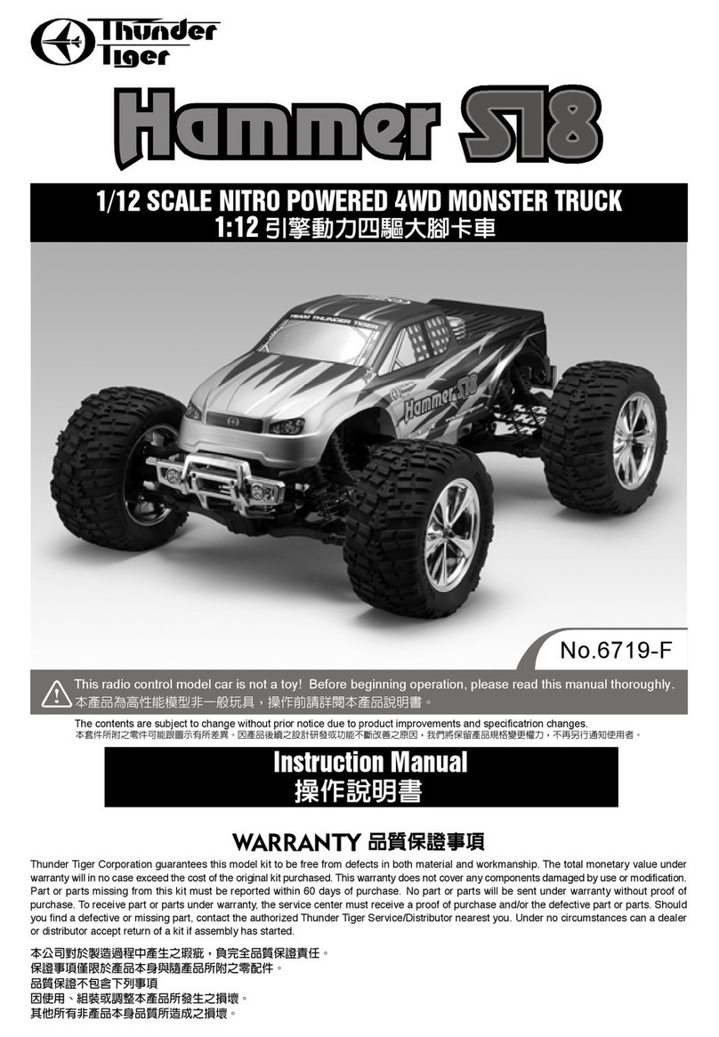 THUNDER TIGER Hammer S18 User manual