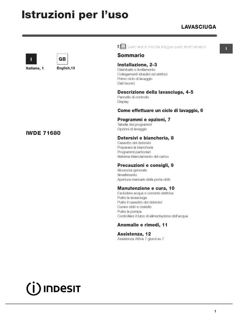 Indesit IWDE 71680 User manual