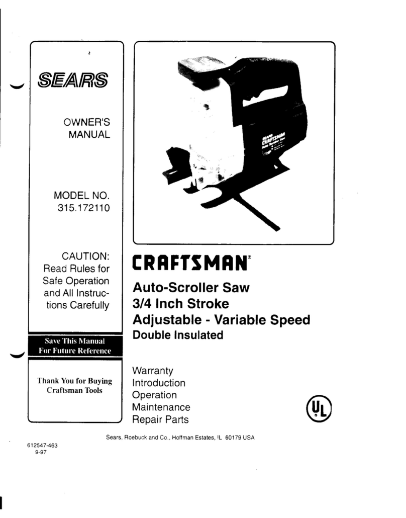 Craftsman 315.172110 User manual