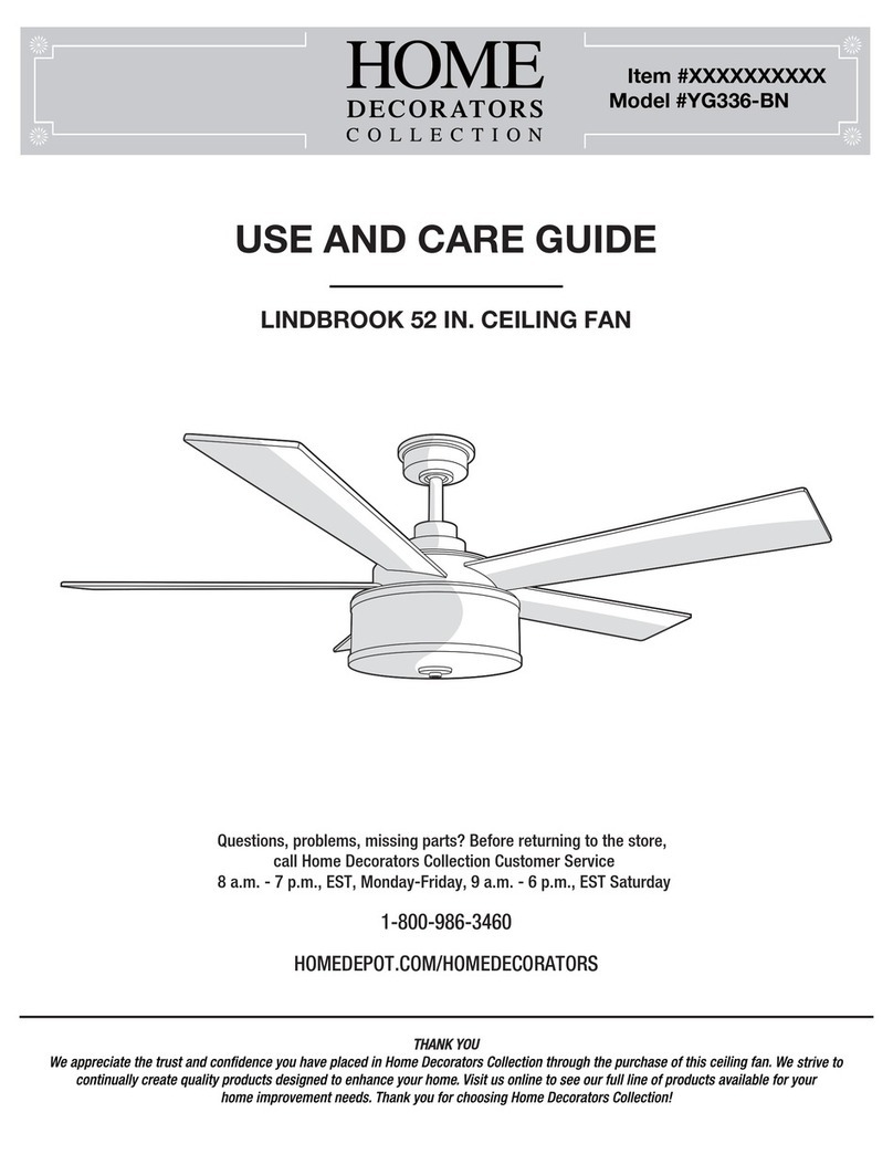 Home Decorators YG336-BN Use and care guide Home Decorators YG336-BN Use and care guide