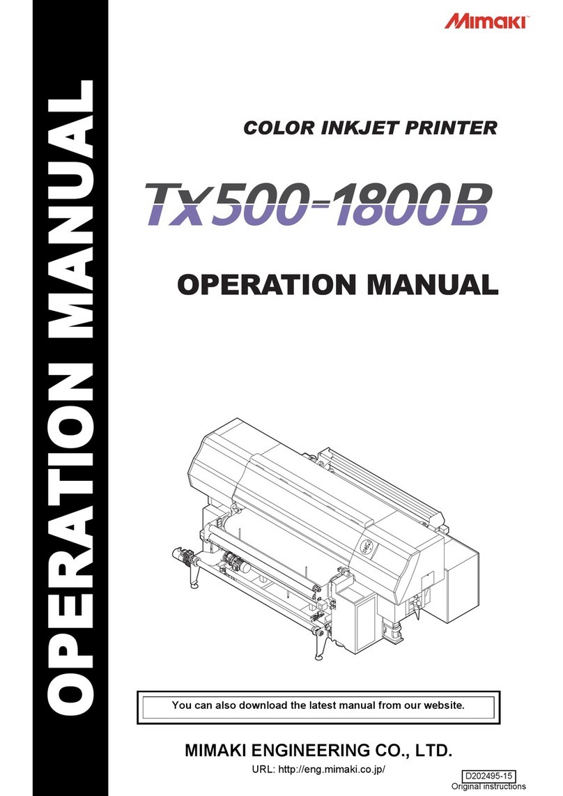 MIMAKI Tx500-1800B User manual