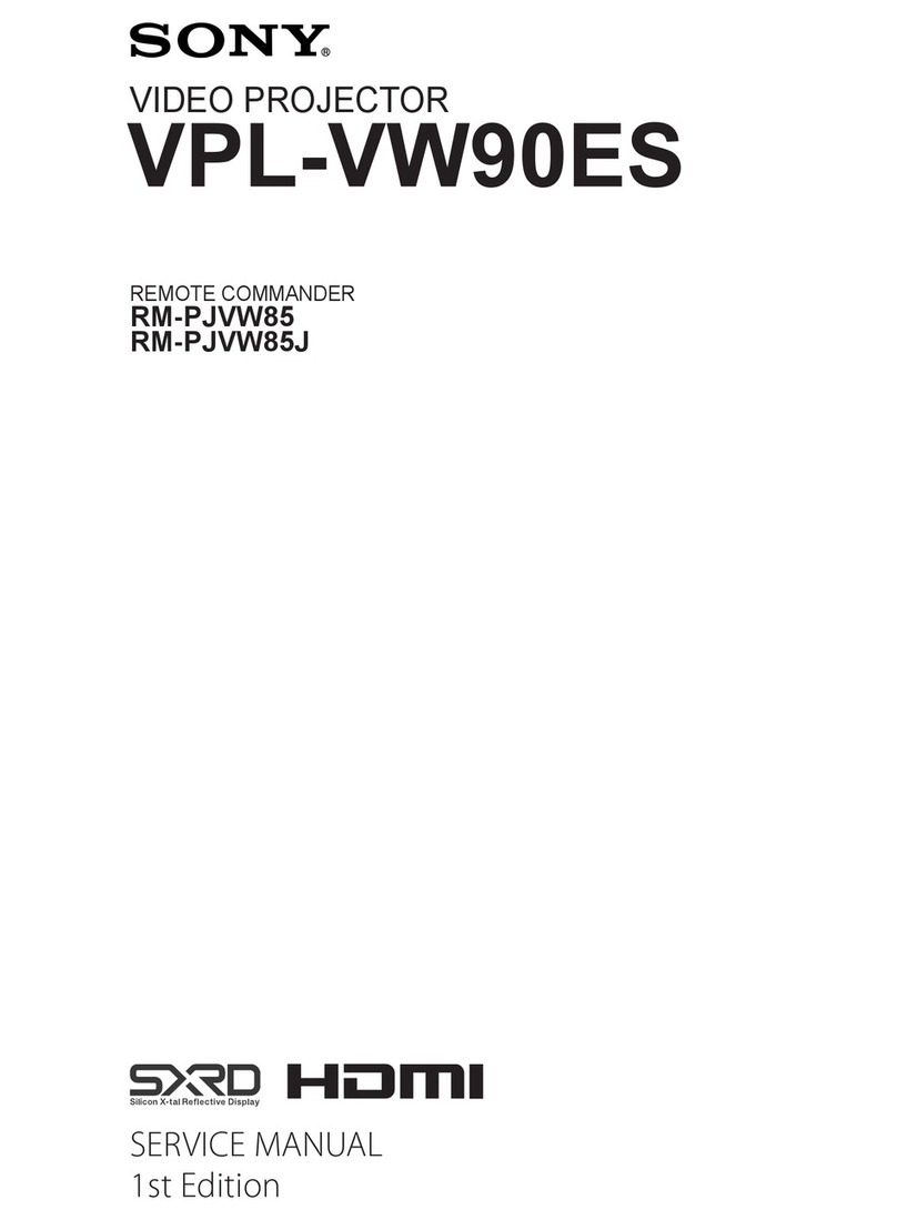 Sony BRAVIA VPL-VW90ES Service manual