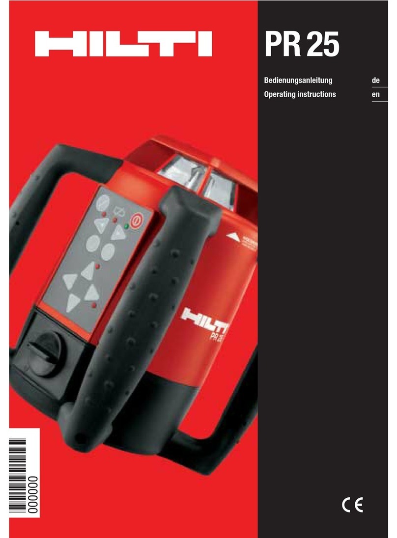Hilti PR 25 User manual