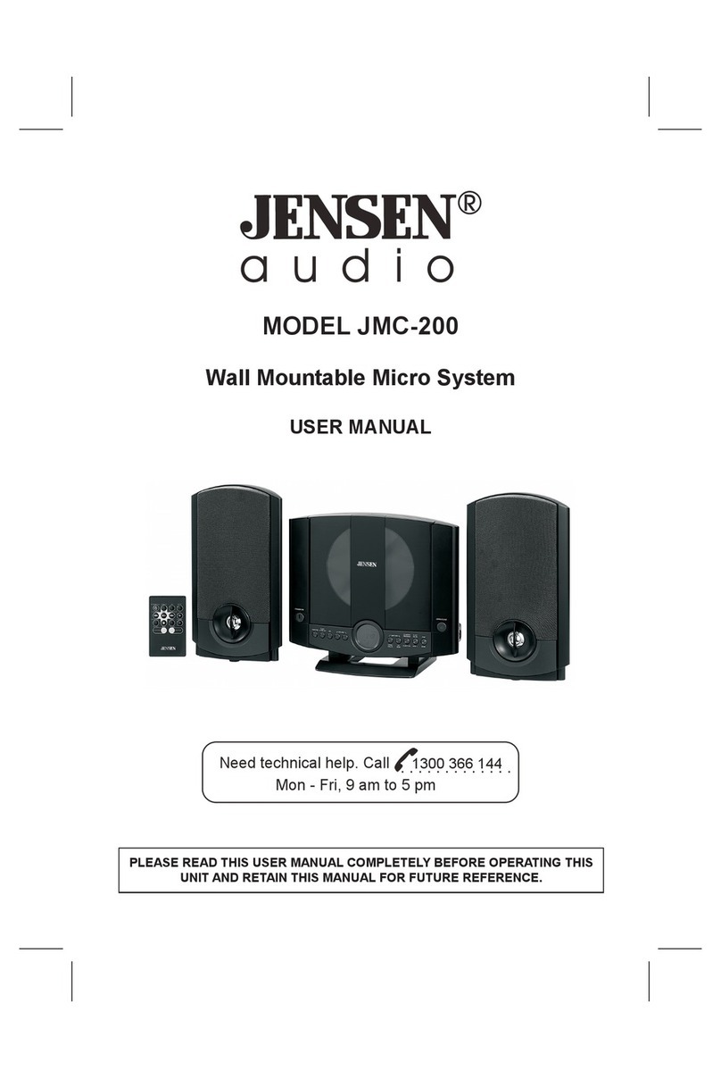 Jensen Audio JMC-200 User manual