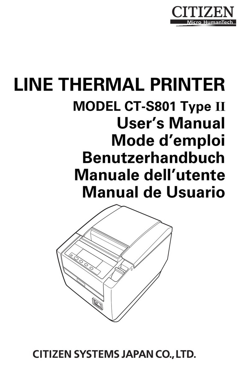 Citizen CT-S801 II user manual