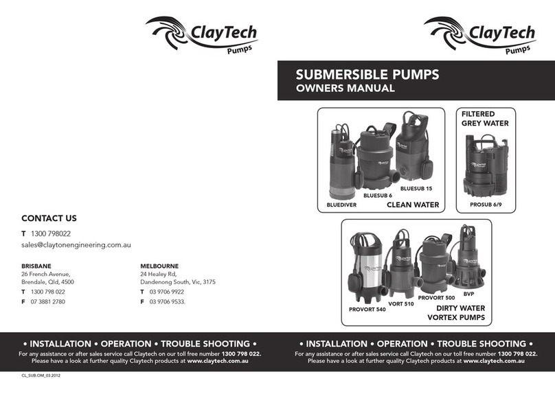 ClayTech PROSUB 6 owner's manual