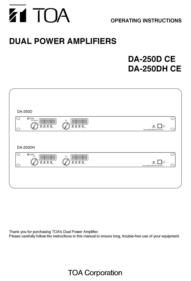 Toa DA-250D CE User manual