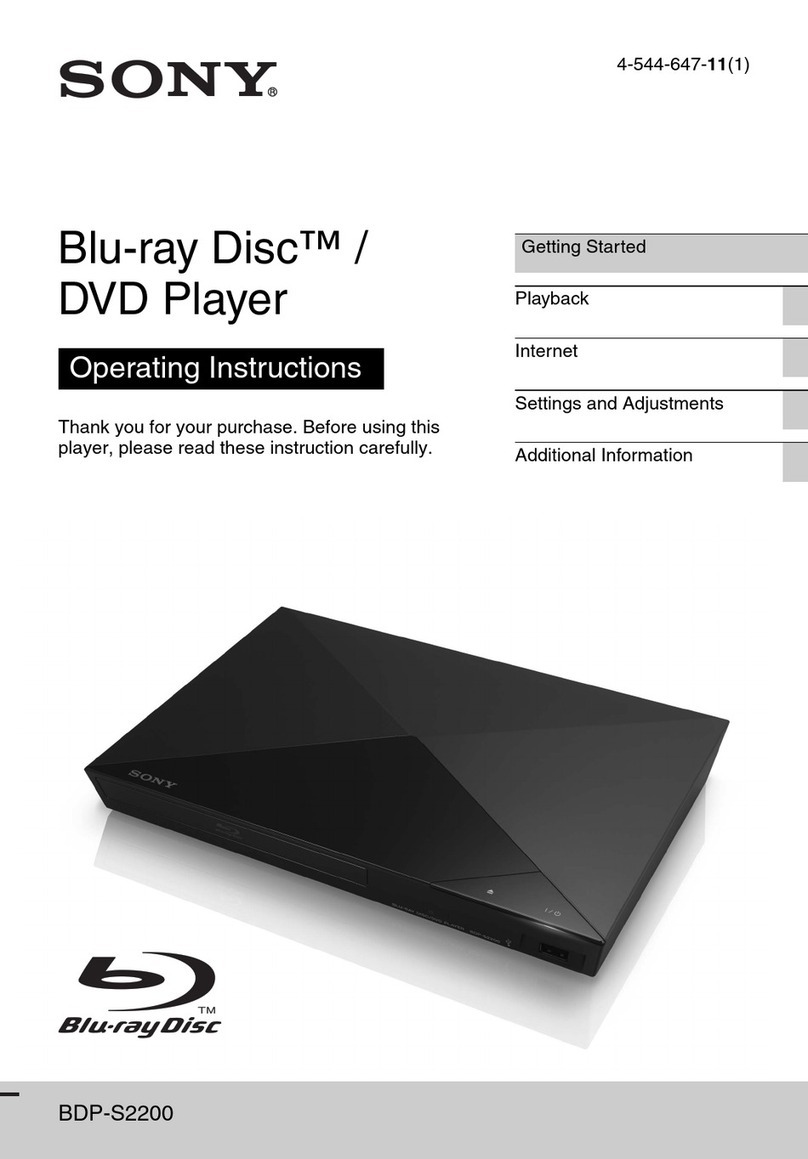 Sony BDP-S2200 User manual