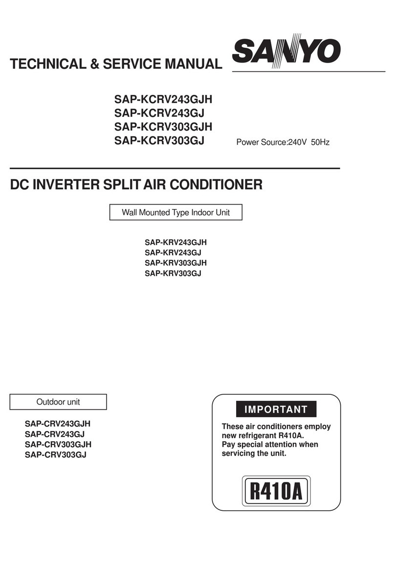 Sanyo SAP-KCRV243GJH Operating manual