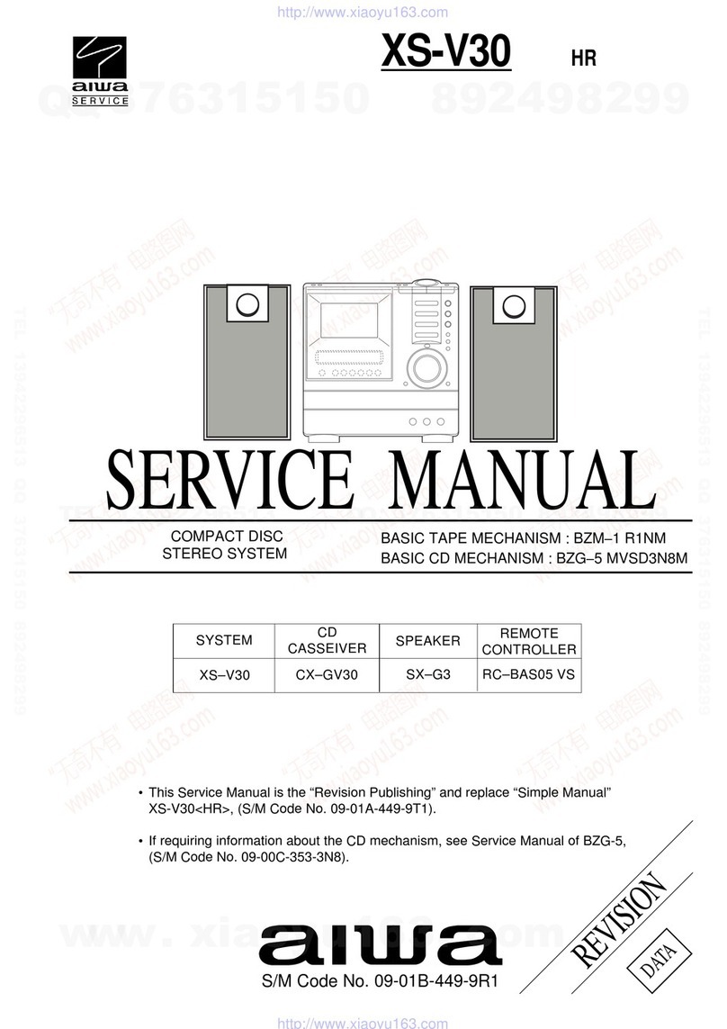 Aiwa XS-V30 Service manual