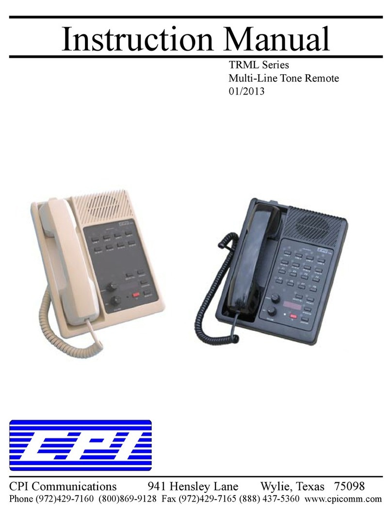 CPI TRML Series instruction manual
