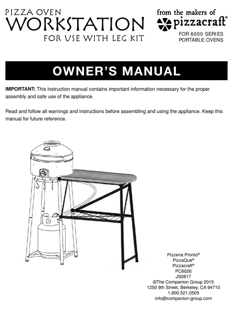 Pizzacraft 6000 series owner's manual