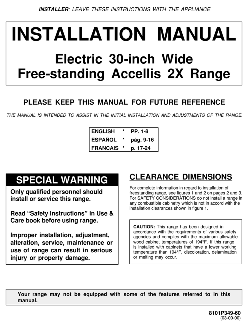 Maytag MER6750AAC installation manual