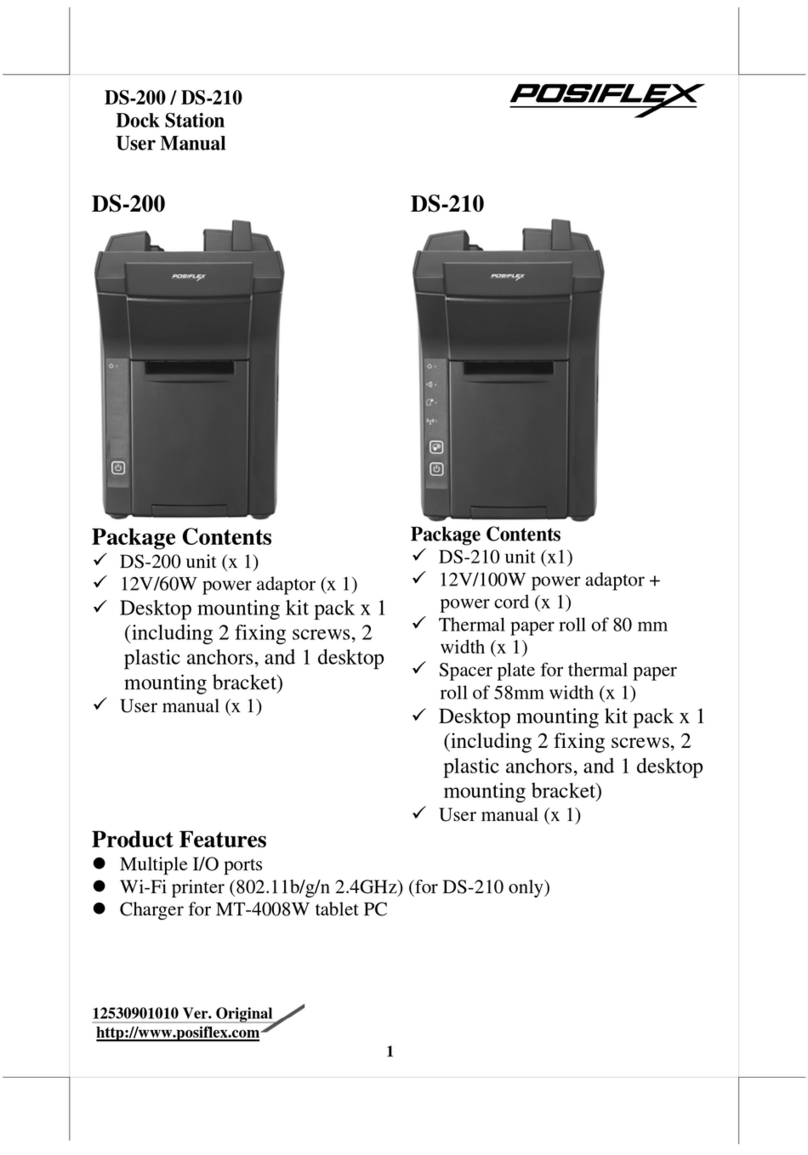 POSIFLEX DS-200 user manual