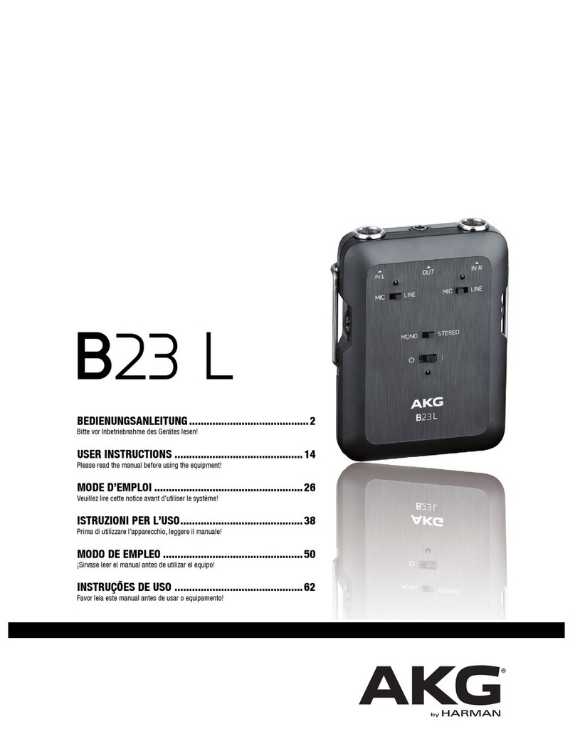 AKG B23 L User instructions