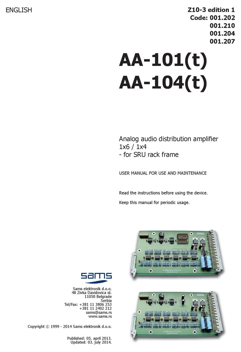 Sams AA-101 user manual