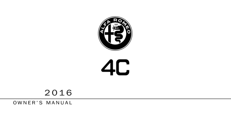 Alfa Romeo 4C 2016 owner's manual