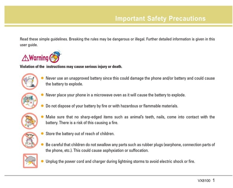 LG VX8100 User manual