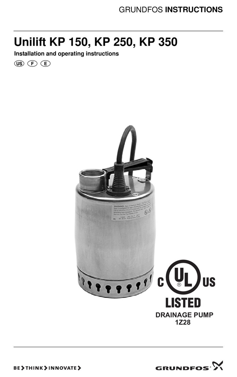 Grundfos Unilift KP 150 User manual Grundfos Unilift KP 150 User manual