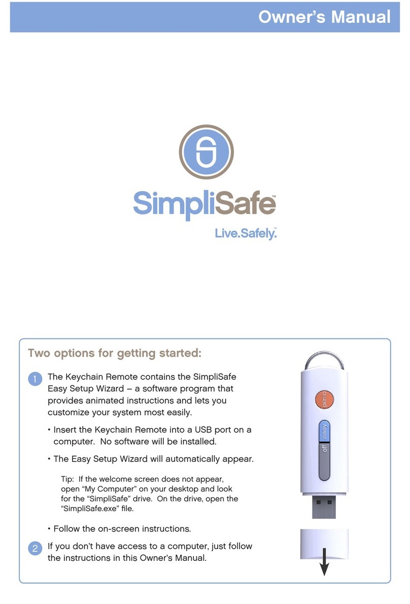 SimpliSafe Starter Package owner's manual