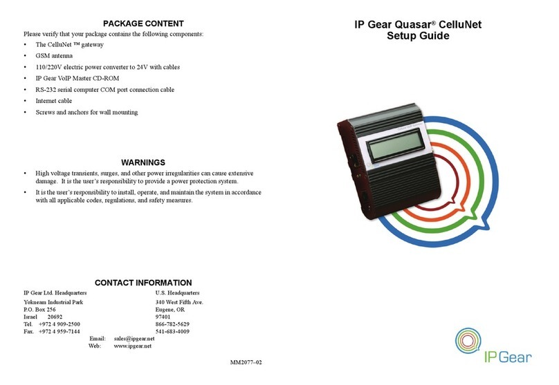 IP Gear Quasar CelluNet Setup guide