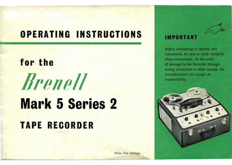 Brenell Mark 5 Series 2 operating instructions