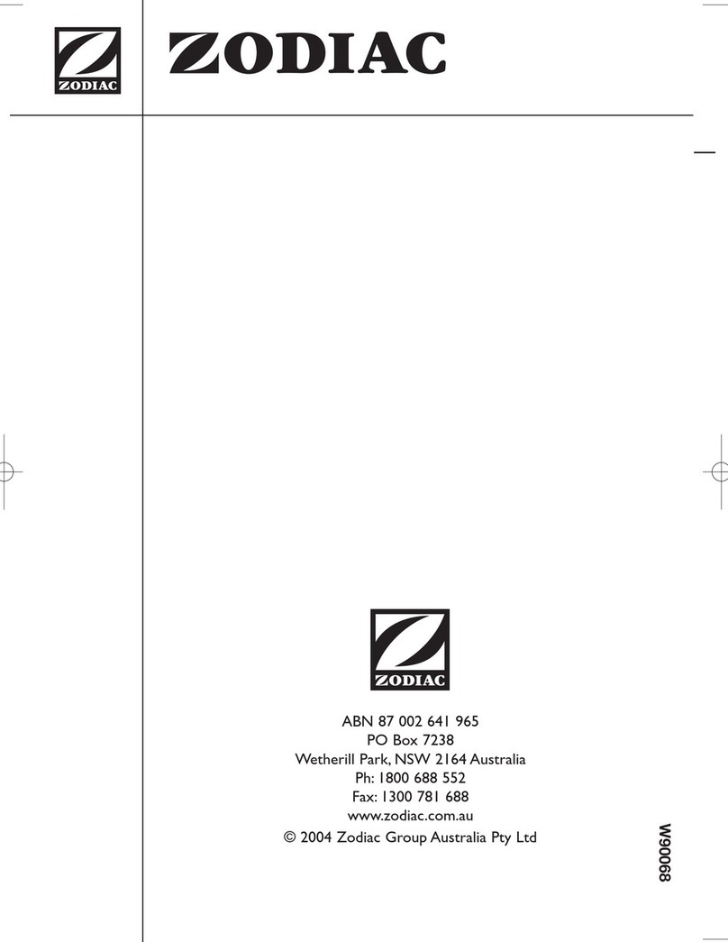 Zodiac Pacer User manual