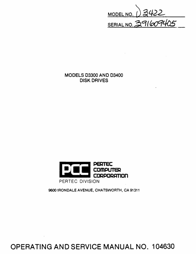 PCC D3400 Operating and service manual
