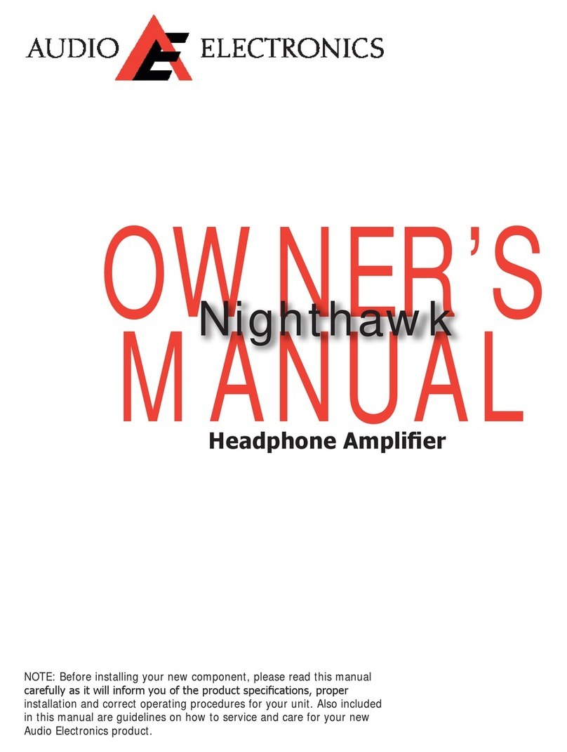 AUDIO ELECTRONICS Nighthawk owner's manual
