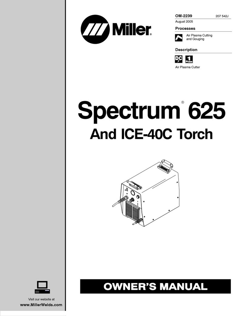 Miller Spectrum 625 X-TREME User manual