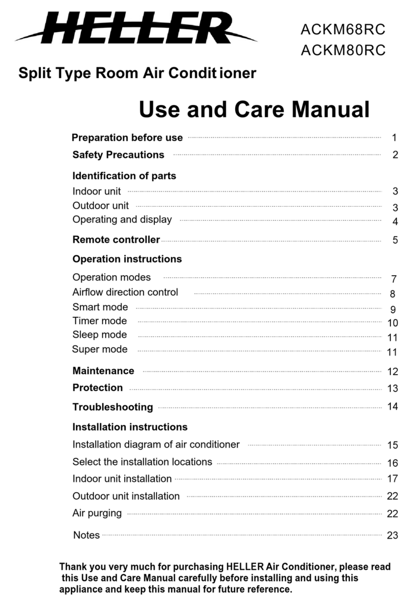 HELLER ACKM68RC use and care manual