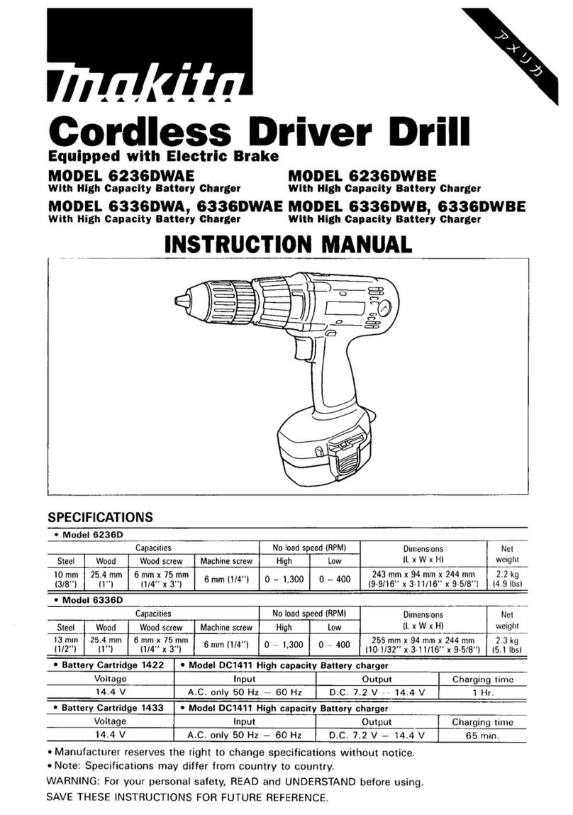 Makita 6236DWAE instruction manual