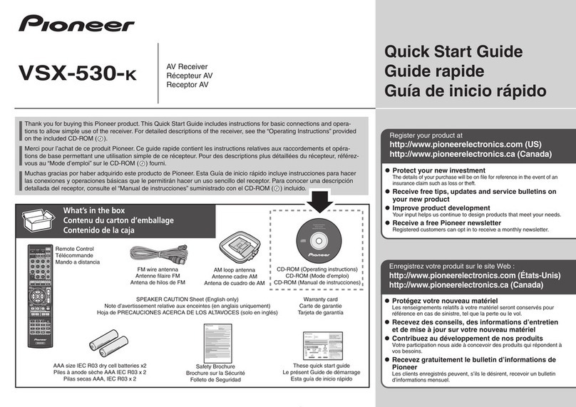 Pioneer VSX-530-K User manual