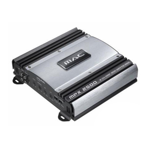 MAC Audio MPX 2000 Owner's manual/warranty document
