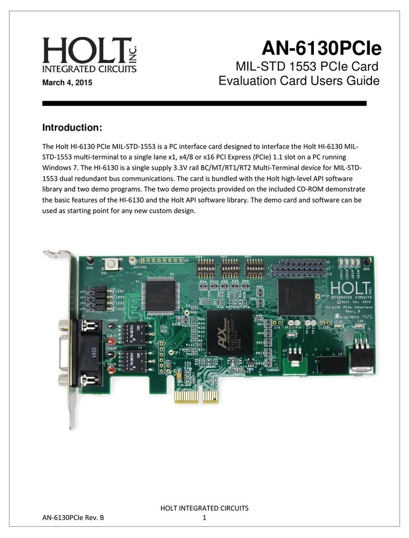 HOLT AN-6130PCIe MIL-STD 1553 User manual