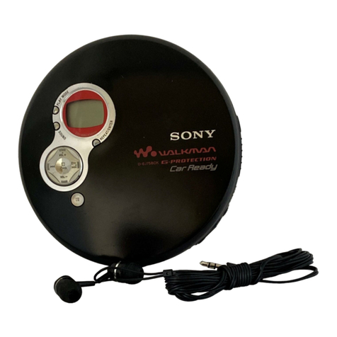 Sony Walkman D-EJ750 User manual
