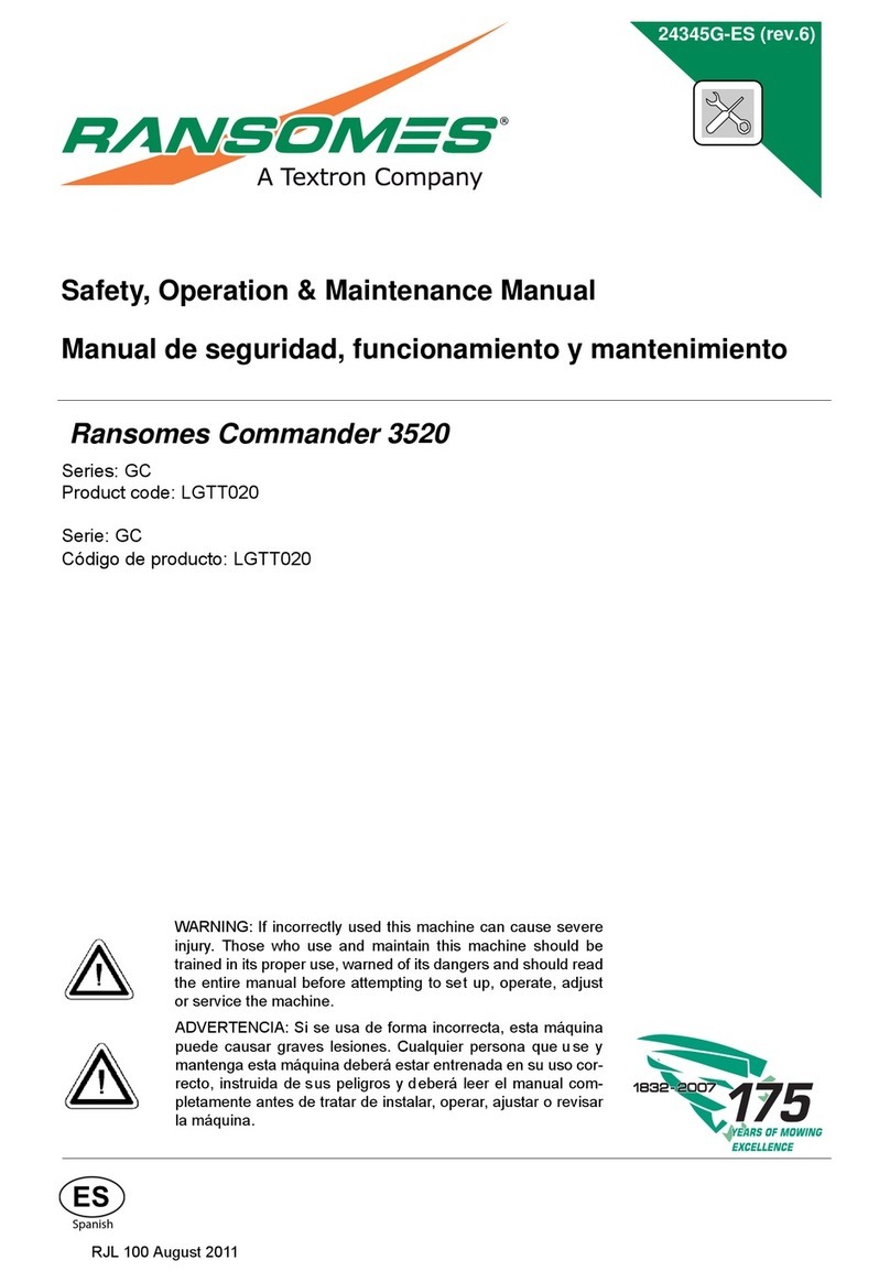 Ransomes Commander 3520 Safety, operation & maintenance manual
