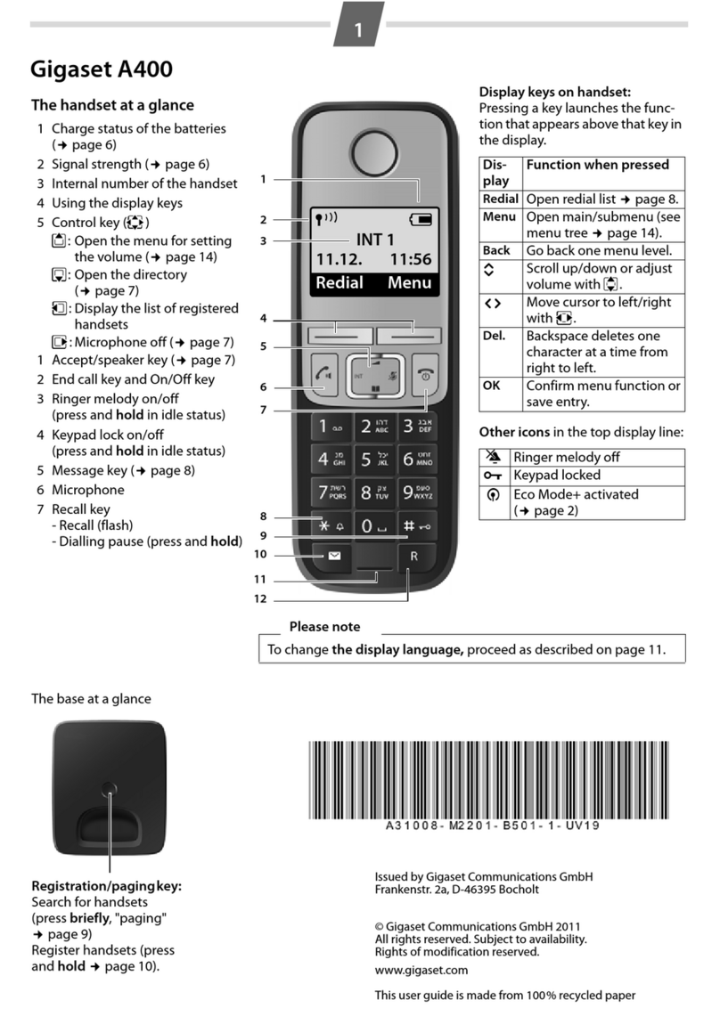 Gigaset A400 User manual